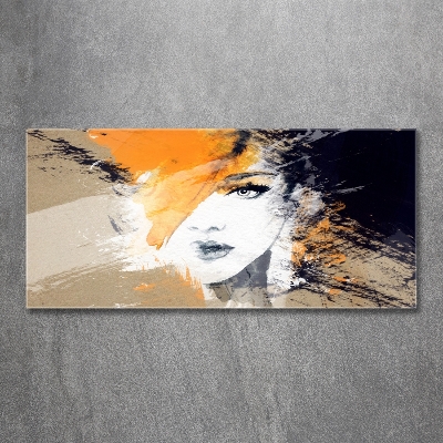 Tableau sur verre Portrait de femme