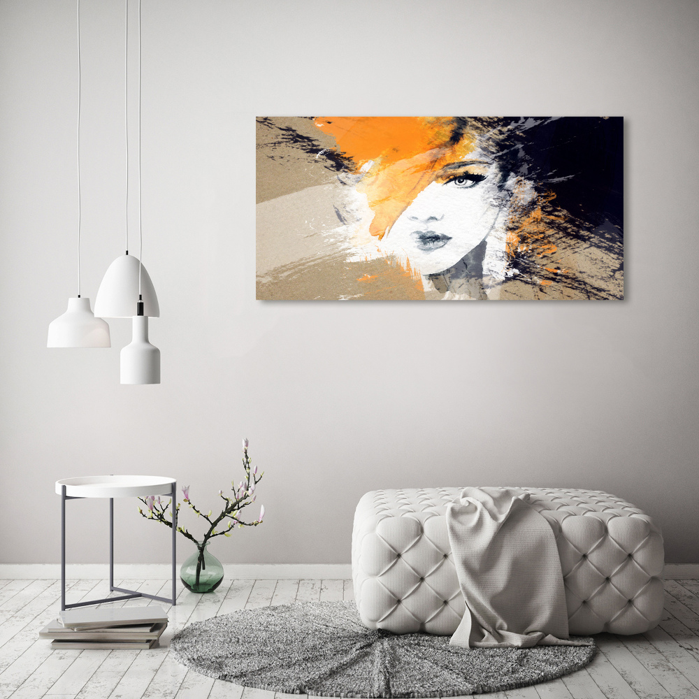 Tableau sur verre Portrait de femme