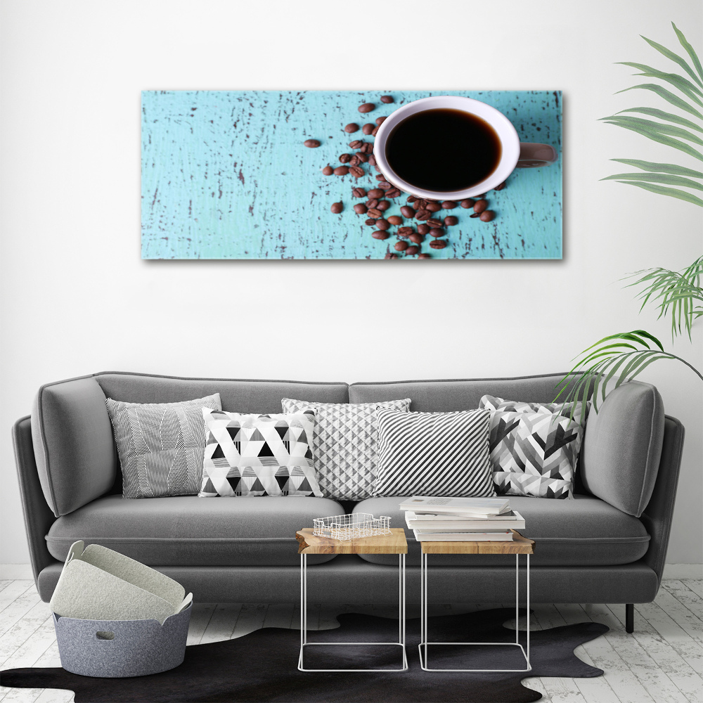 Tableau sur verre Café noir