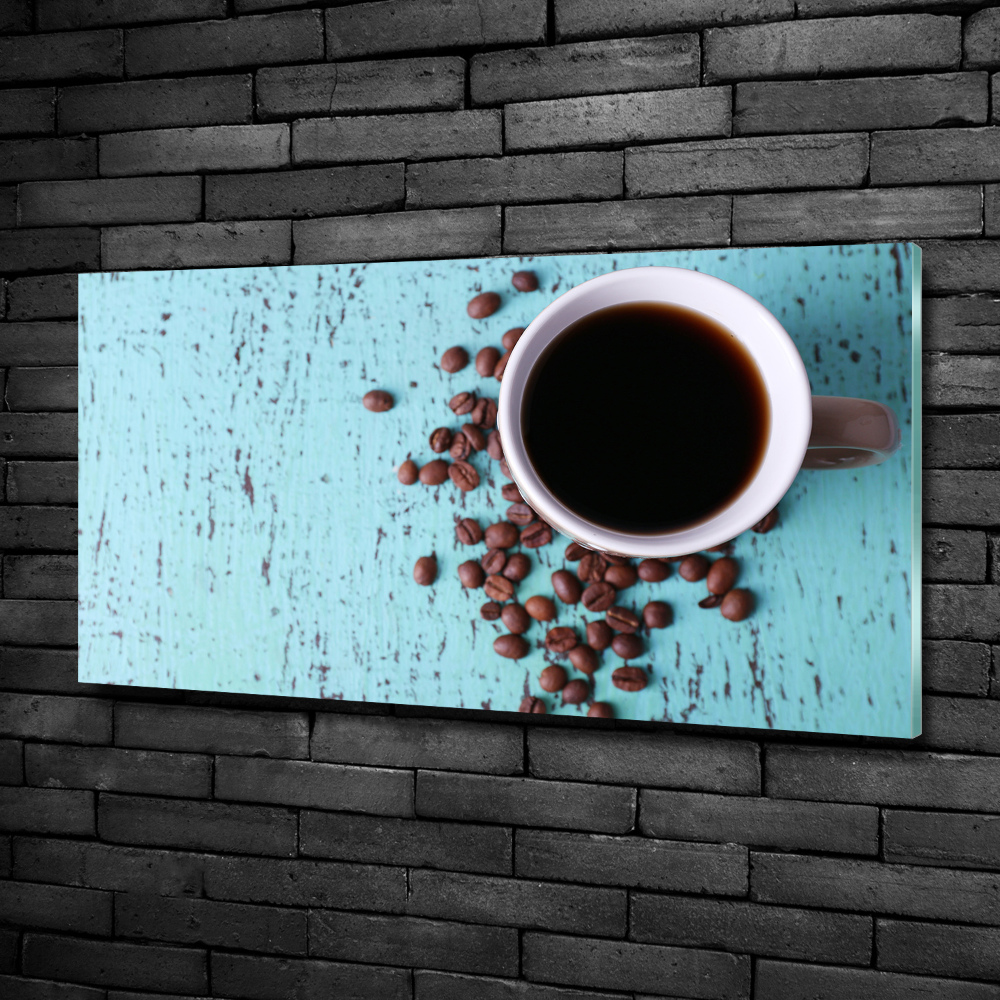 Tableau sur verre Café noir