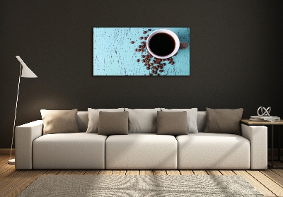 Tableau sur verre Café noir