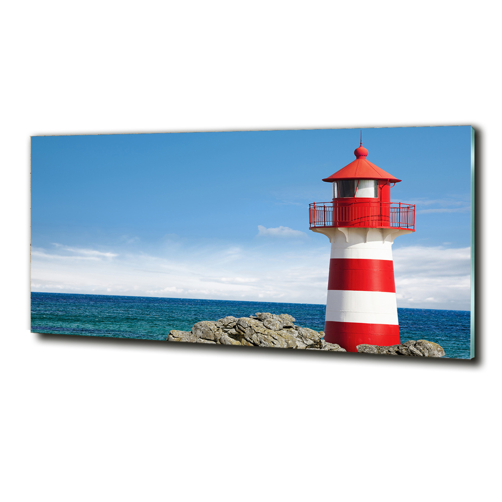 Tableau en verre Phare