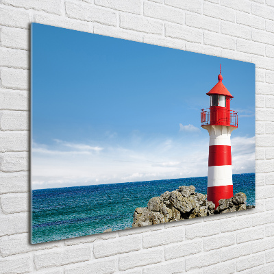 Tableau en verre Phare