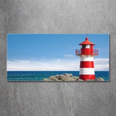 Tableau en verre Phare