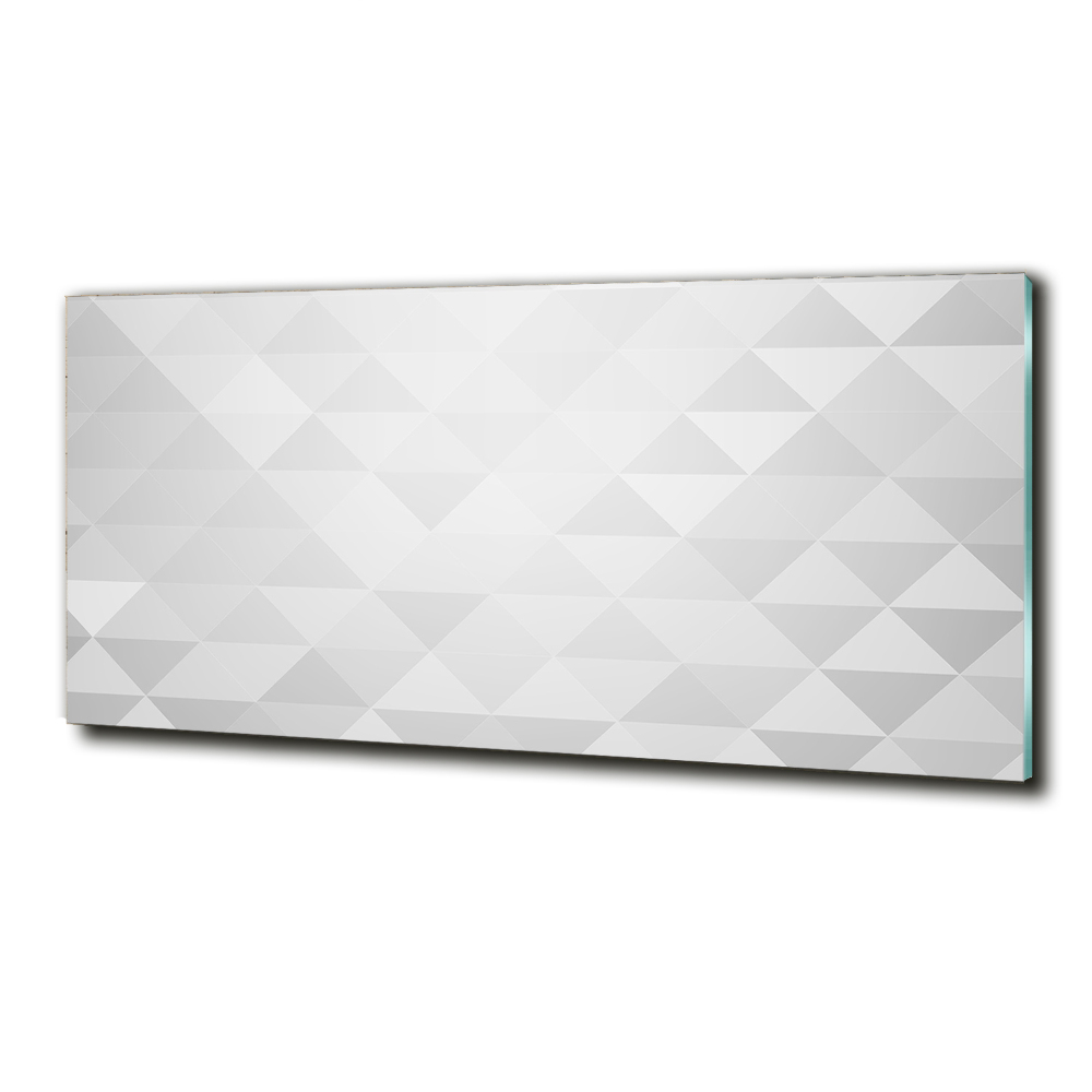 Tableau photo sur verre Triangles blancs