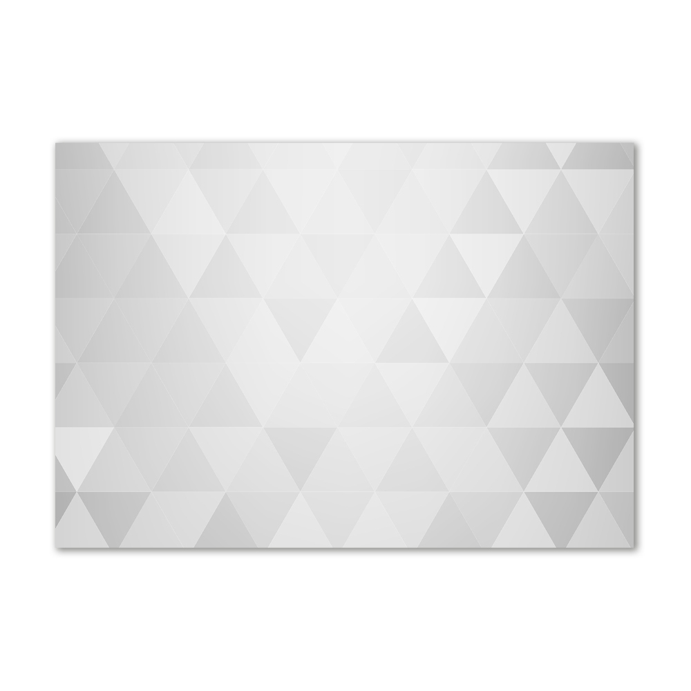 Tableau photo sur verre Triangles blancs