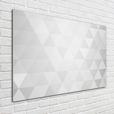 Tableau photo sur verre Triangles blancs