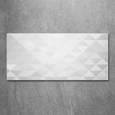 Tableau photo sur verre Triangles blancs