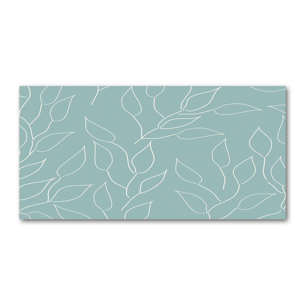 Tableau sur verre Motif de feuilles