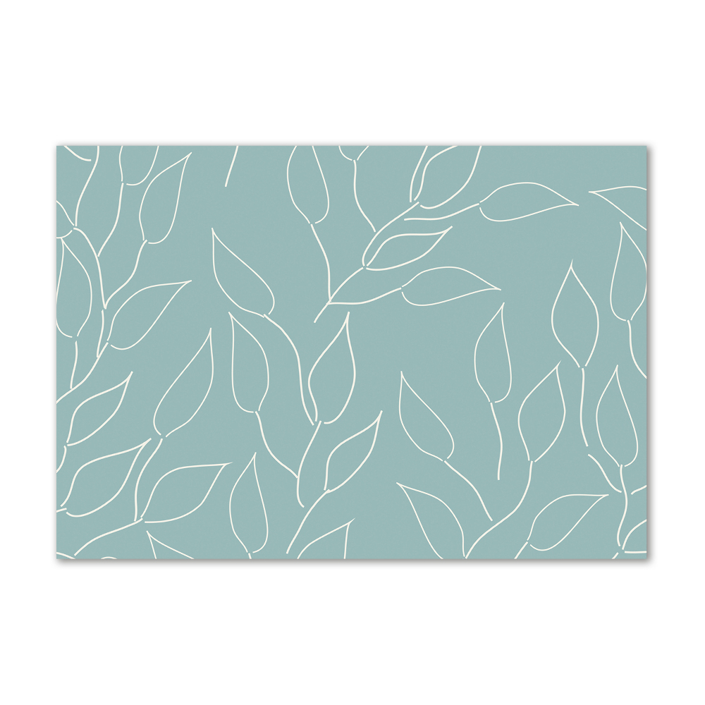 Tableau sur verre Motif de feuilles