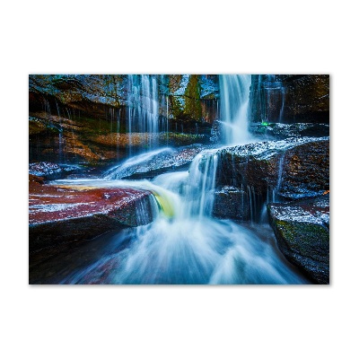 Tableau verre imprimé Chute d'eau tropicale