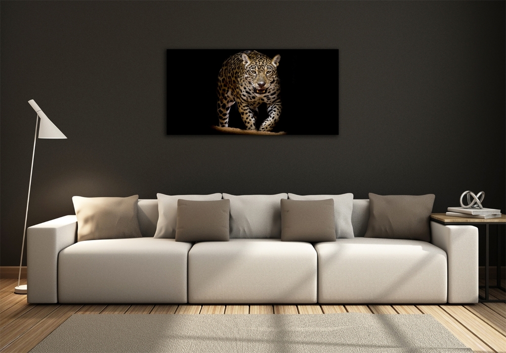 Tableau photo sur verre Jaguar