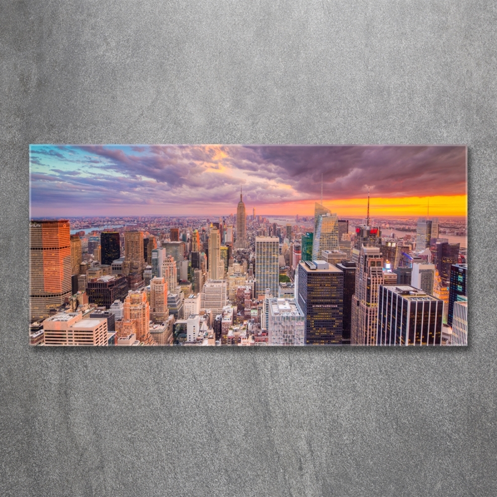 Tableau photo sur verre New York