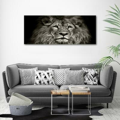 Tableau photo sur verre Lion