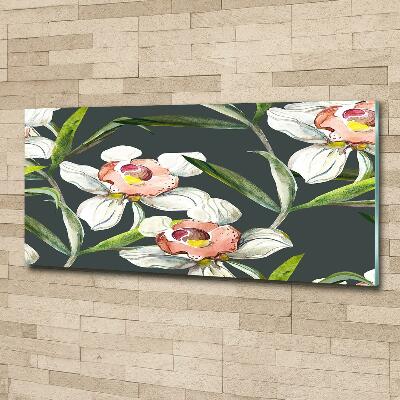 Tableau en verre Design floral