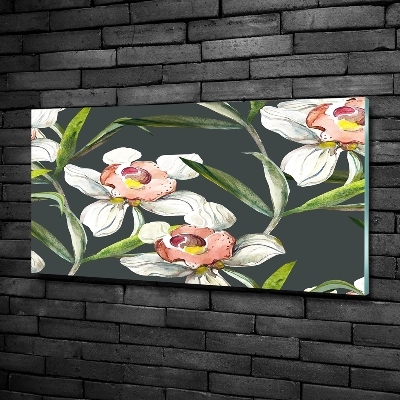 Tableau en verre Design floral