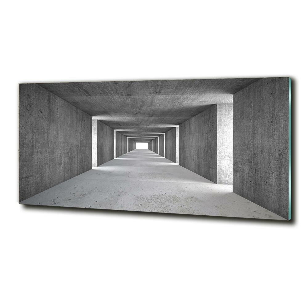 Tableau sur verre Tunnel en béton