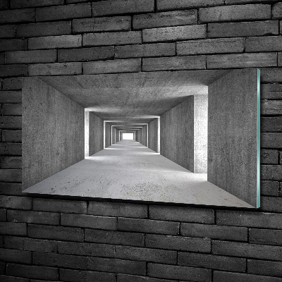 Tableau sur verre Tunnel en béton