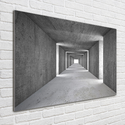 Tableau sur verre Tunnel en béton