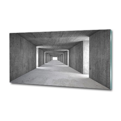 Tableau sur verre Tunnel en béton