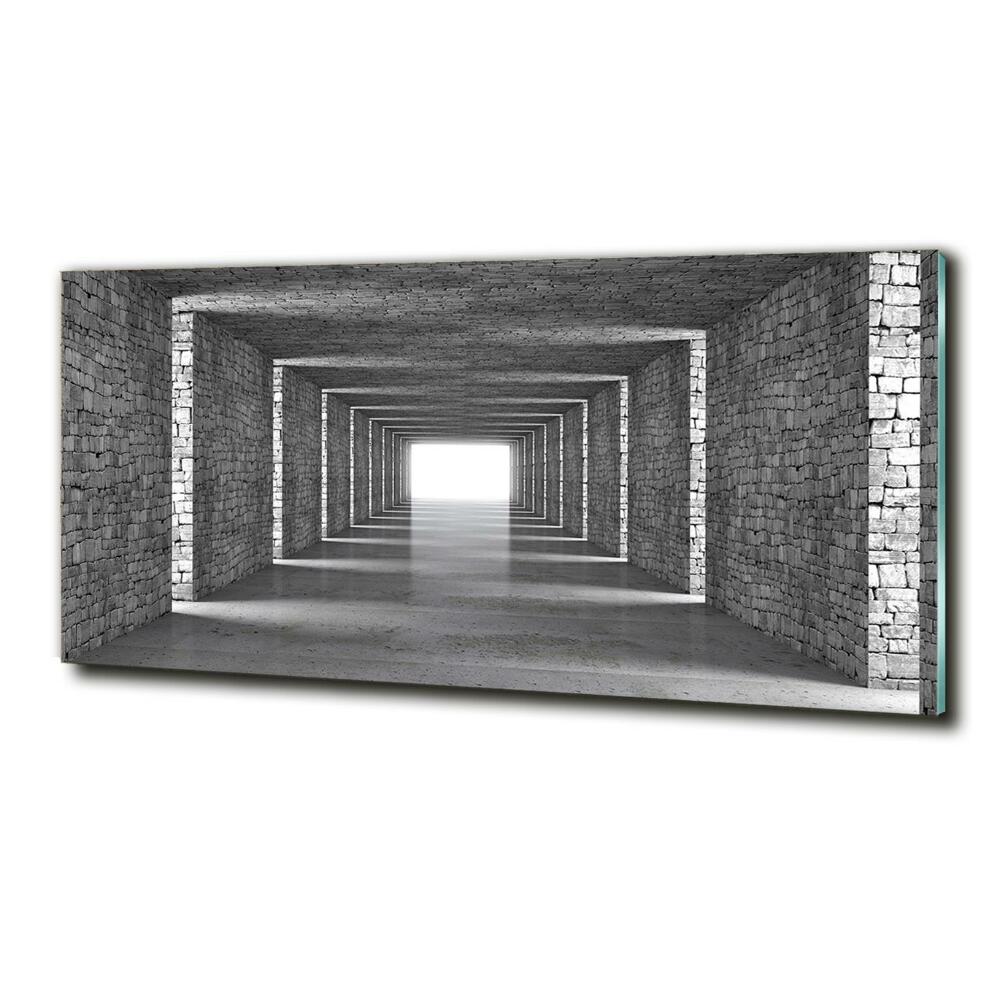 Tableau photo sur verre Tunnel en briques