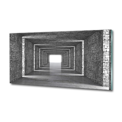 Tableau photo sur verre Tunnel en briques