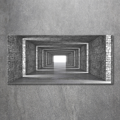 Tableau photo sur verre Tunnel en briques