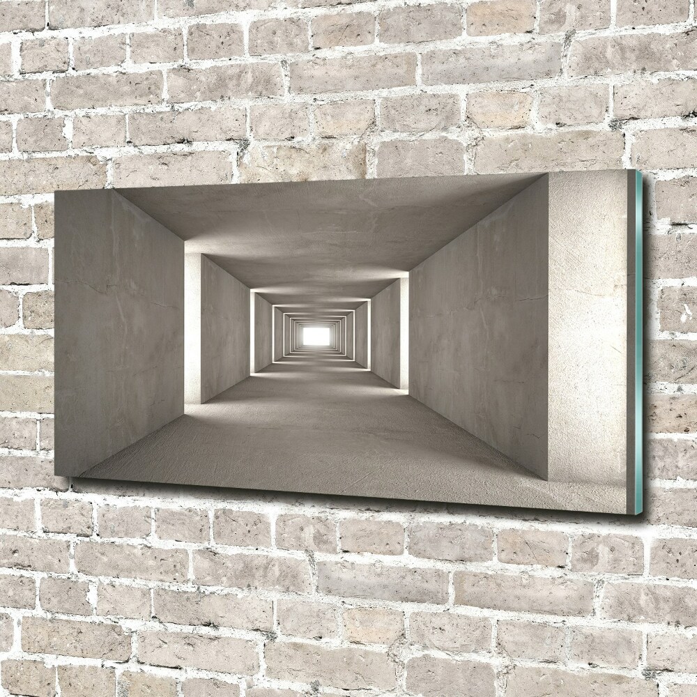 Tableau imprimé sur verre Tunnel en béton