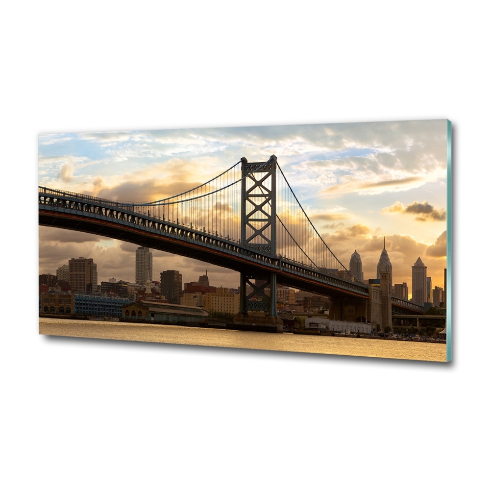 Tableau verre imprimé Pont de Philadelphie