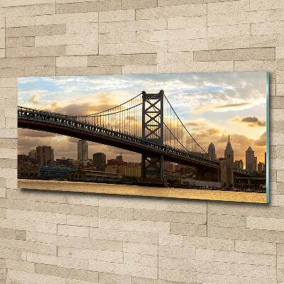 Tableau verre imprimé Pont de Philadelphie