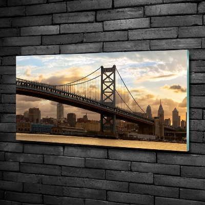 Tableau verre imprimé Pont de Philadelphie