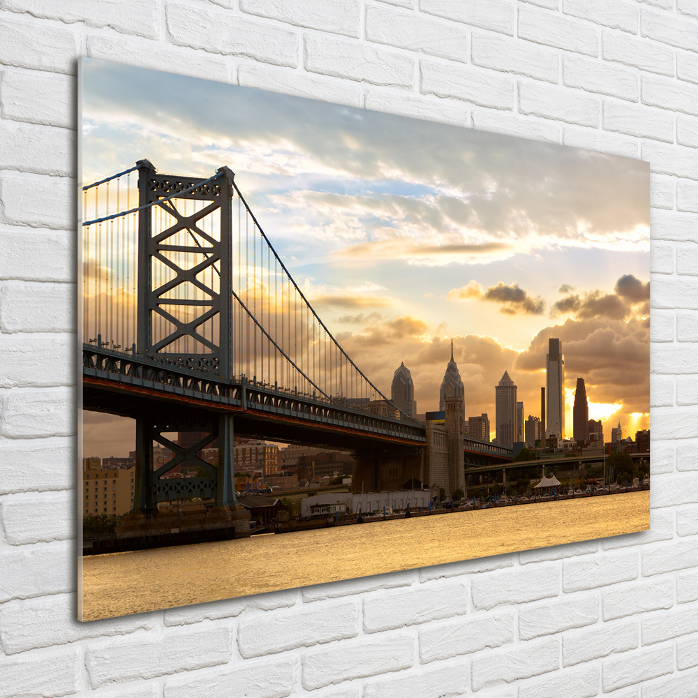 Tableau verre imprimé Pont de Philadelphie