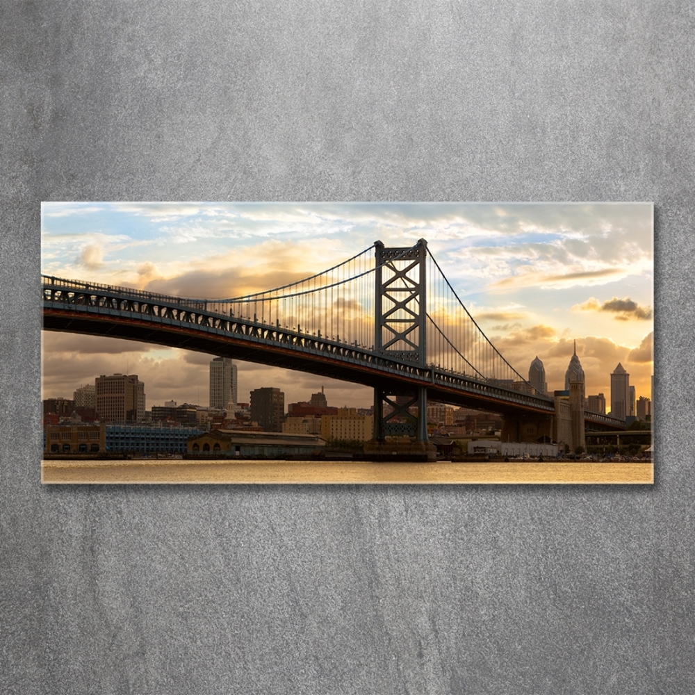 Tableau verre imprimé Pont de Philadelphie