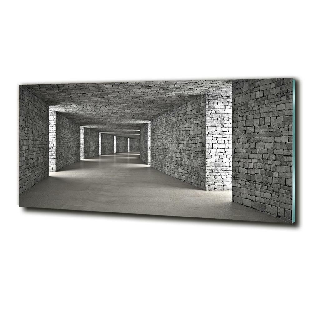 Tableau en verre Tunnel en briques