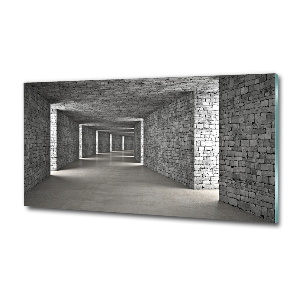 Tableau en verre Tunnel en briques