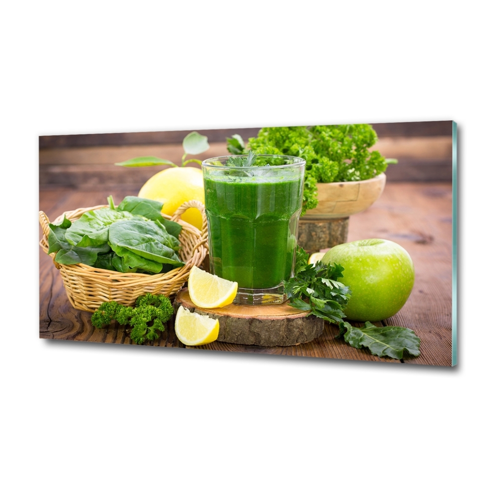 Tableau sur verre Cocktail vert