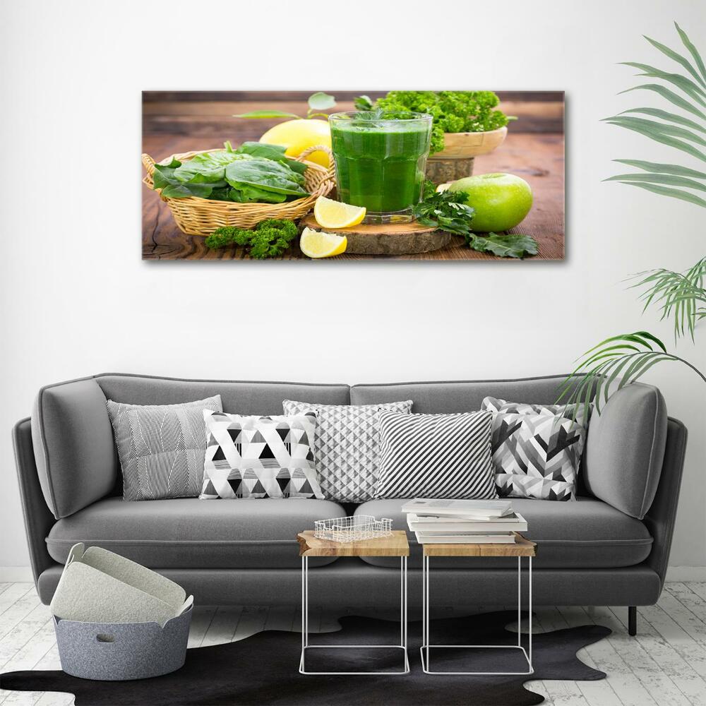 Tableau sur verre Cocktail vert