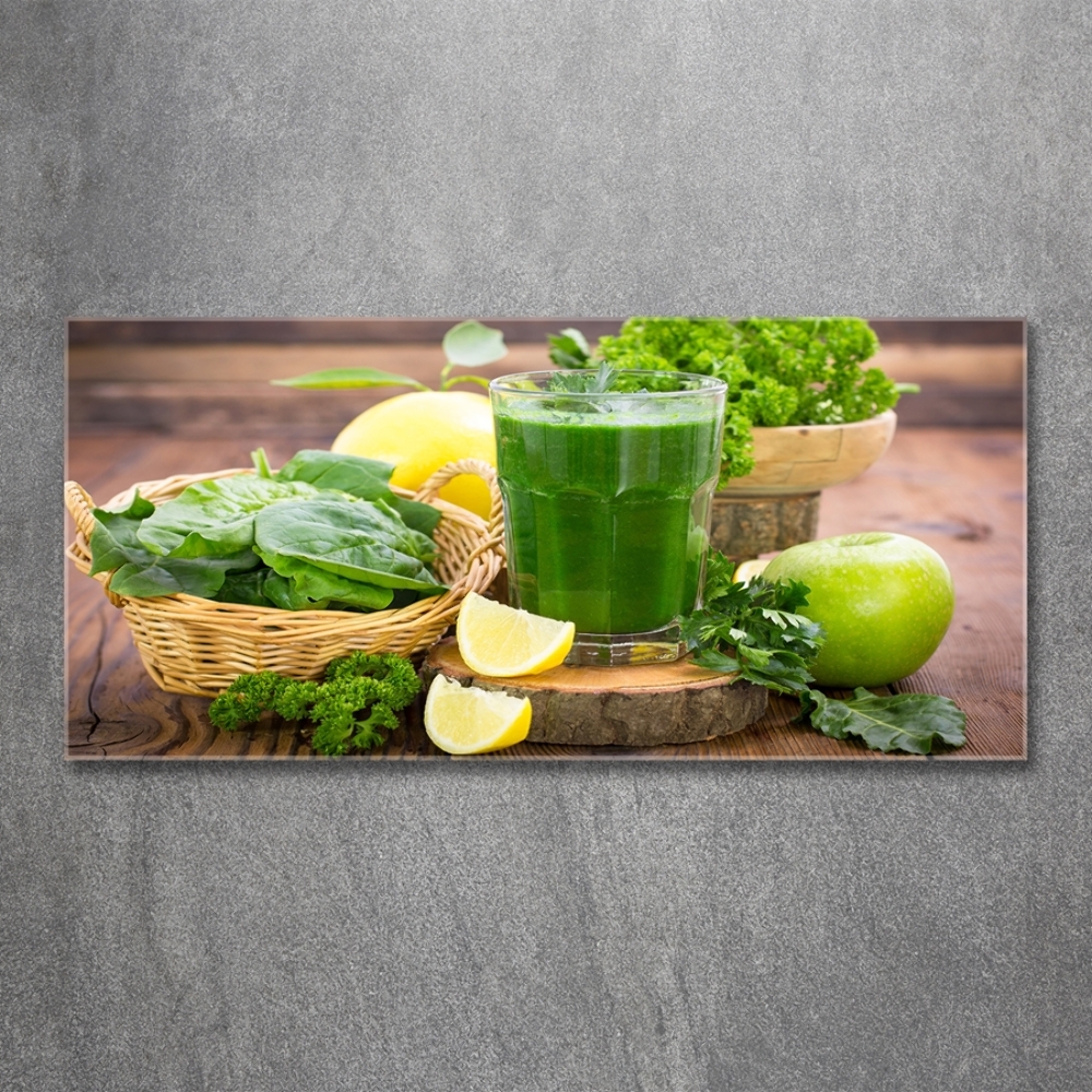 Tableau sur verre Cocktail vert