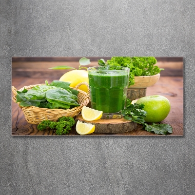 Tableau sur verre Cocktail vert