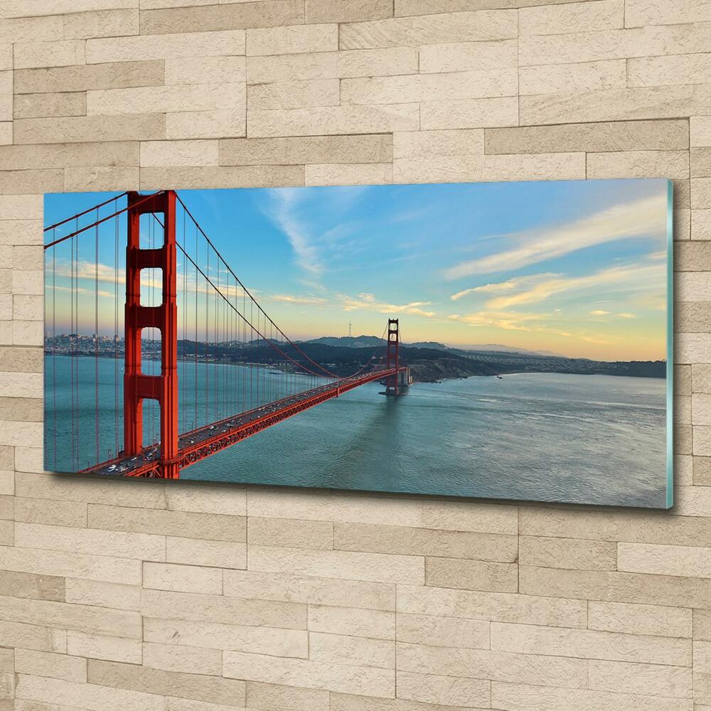 Tableau imprimé sur verre Le pont de San Francisco