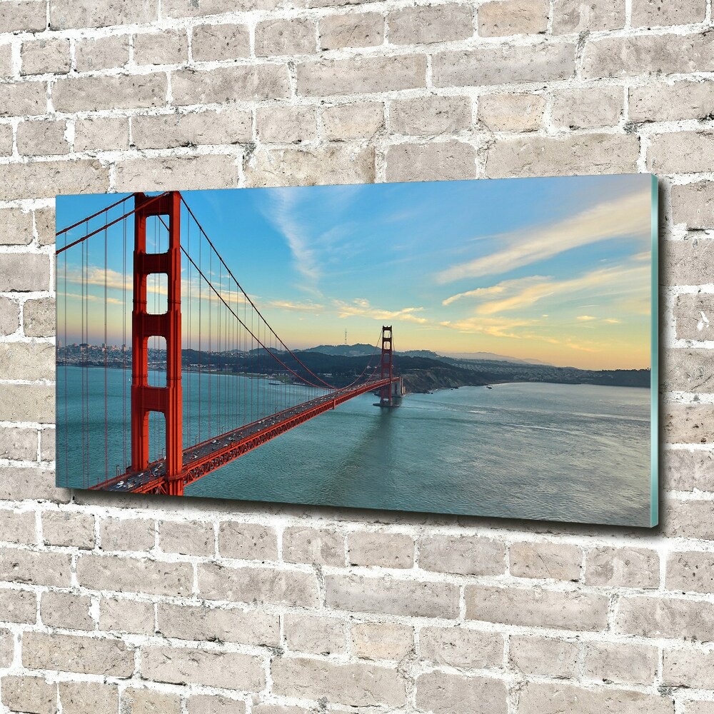 Tableau imprimé sur verre Le pont de San Francisco