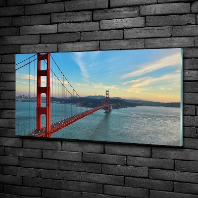 Tableau imprimé sur verre Le pont de San Francisco