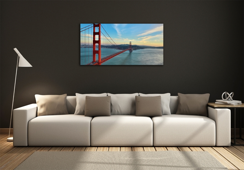 Tableau imprimé sur verre Le pont de San Francisco