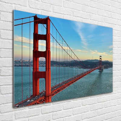 Tableau imprimé sur verre Le pont de San Francisco