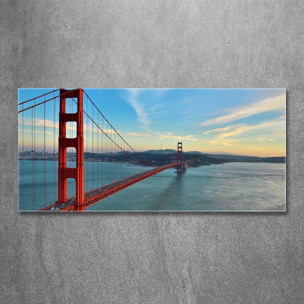 Tableau imprimé sur verre Le pont de San Francisco