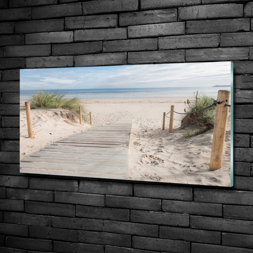 Tableau en verre Plage