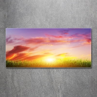 Tableau imprimé sur verre Coucher de soleil