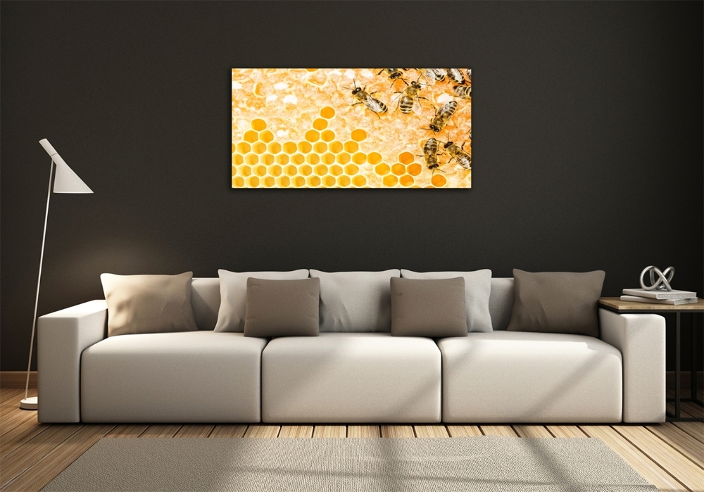 Tableau en verre Abeilles travailleuses