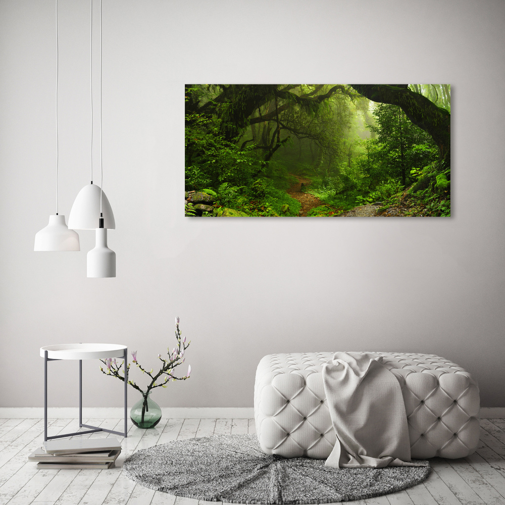 Tableau sur verre Jungle au Népal