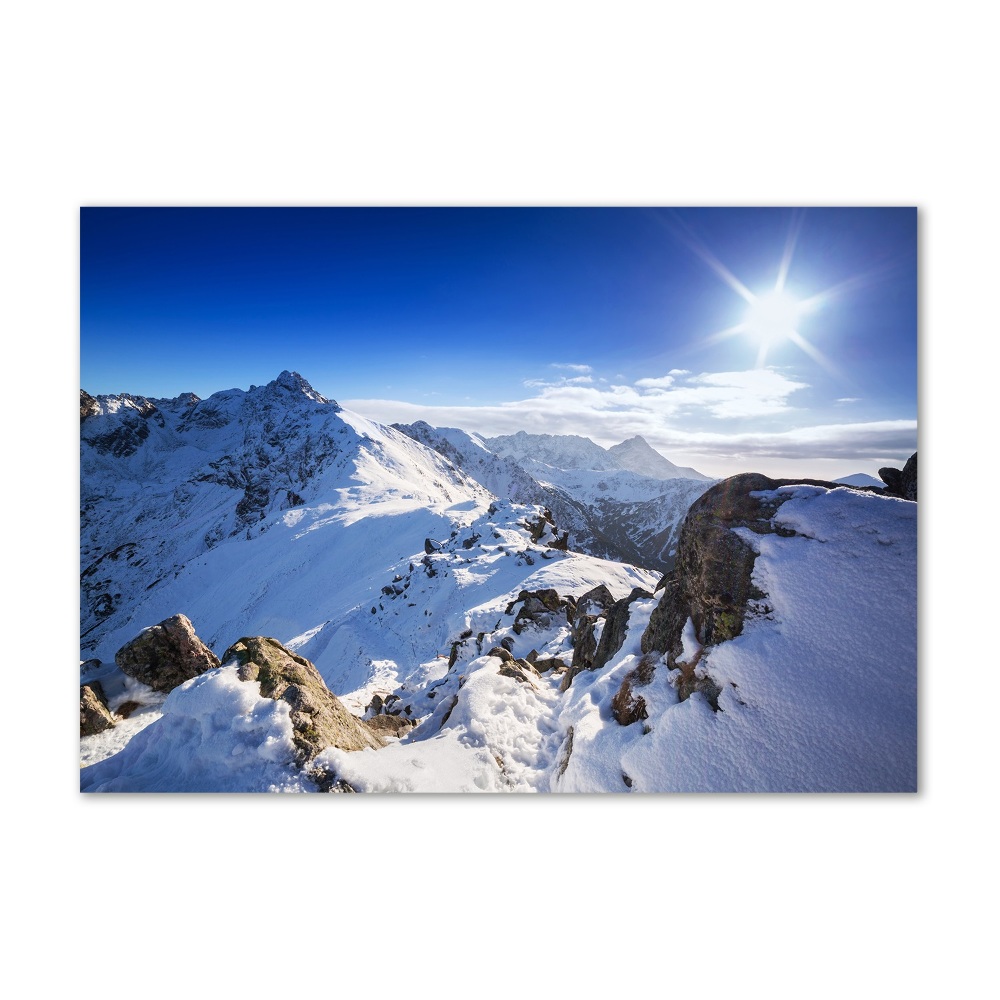 Tableau sur verre Pic des Tatras